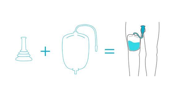 self adhesive male external catheter-