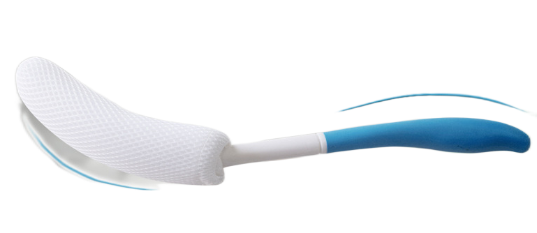 Long-handled bath brush-