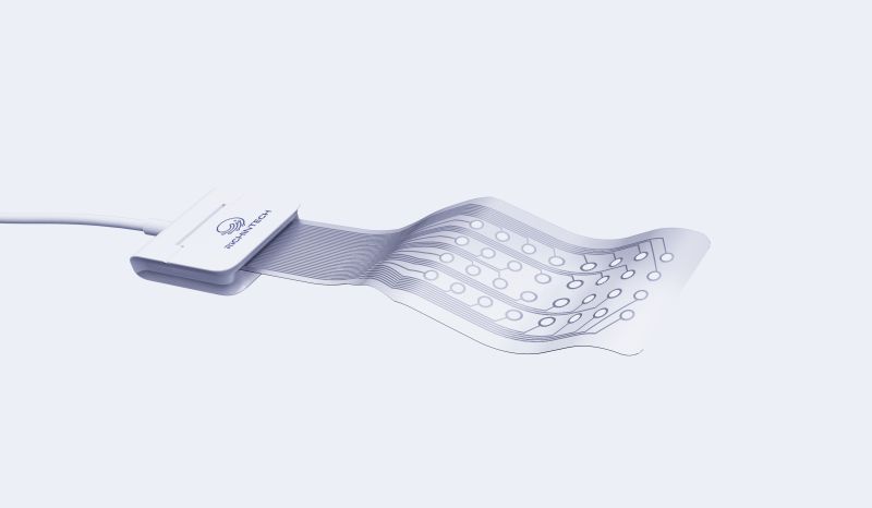 Soft and stretchable electrode sensor patch-