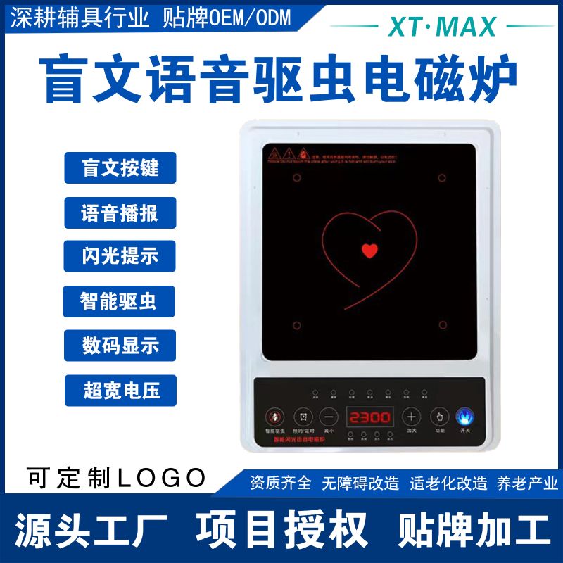 Braille voice induction cooker-