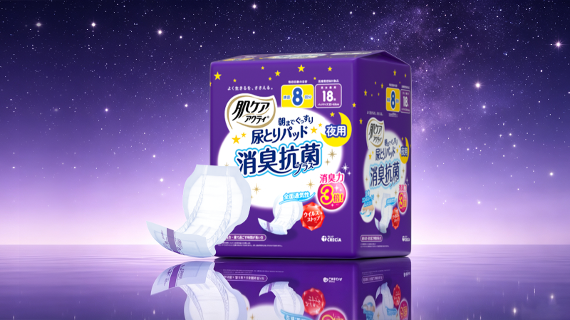 安顧宜關(guān)愛系列夜用8回尿片-